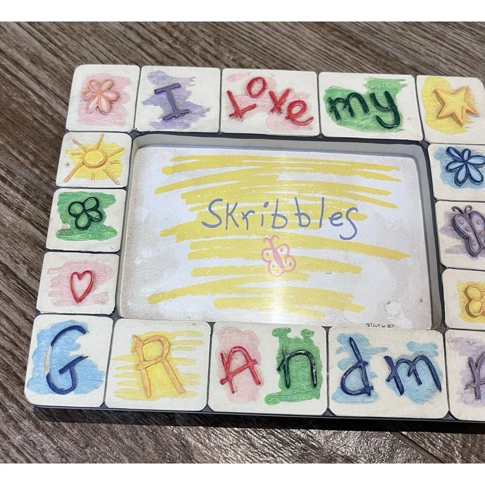 Vintage 90’s  Russ Picture Frame Skribbles 